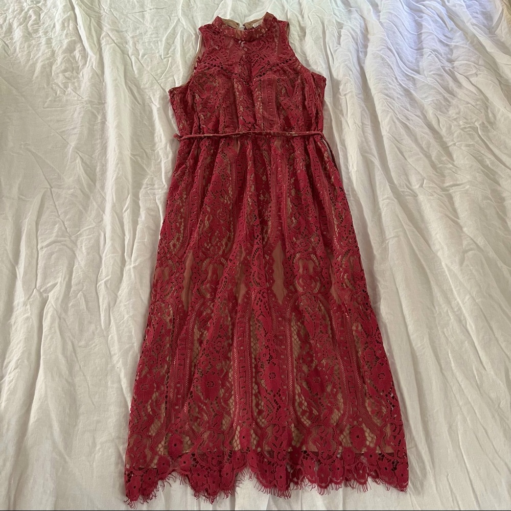 Vici Dolls Pink Lace Dress